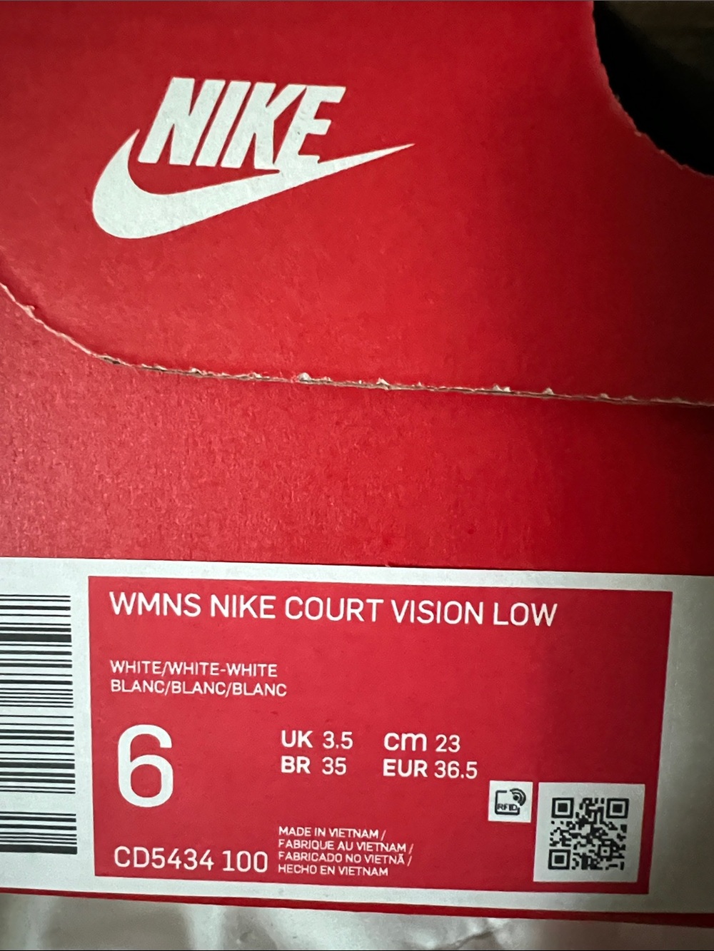 Nike WMNS Court Vision Low - White